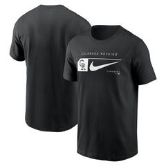 Colorado Rockies Nike Fashion Graphic Swoosh T-Shirt - Black - Nike Sale