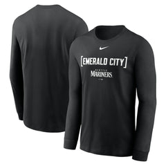 Seattle Mariners Nike Local Nickname Long Sleeve T-Shirt - Black - Nike Lifestyle