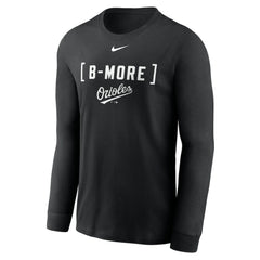 Baltimore Orioles Nike Local Nickname Long Sleeve T-Shirt - Black - Nike Online