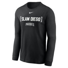 San Diego Padres Nike Local Nickname Long Sleeve T-Shirt - Black - Nike Discount