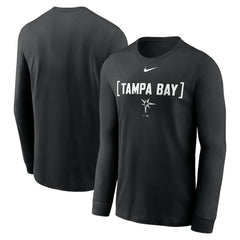 Tampa Bay Rays Nike Local Nickname Long Sleeve T-Shirt - Black - Nike Online