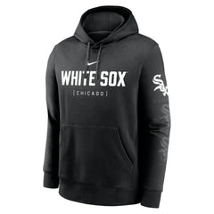 Chicago White Sox Nike Fashion Club Pullover Hoodie - Black - Nike Lifestyle