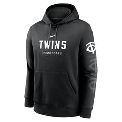 Minnesota Twins Nike Fashion Club Pullover Hoodie - Black - Nike Lifestyle