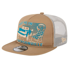 Jacksonville Jaguars New Era Meet Me 9FIFTY Snapback Hat Tan