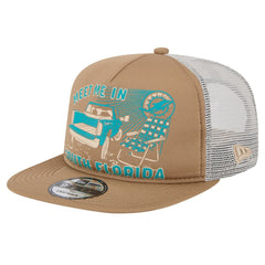 Miami Dolphins New Era Meet Me 9FIFTY Snapback Hat Tan