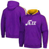 Utah Jazz Hardwood Classics Nights Raglan Pullover Hoodie Purple | Mitchell & Ness outlet
