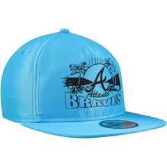 Atlanta Braves New Era Neon Golfer Snapback Hat - Blue - New Era Discount