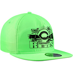Cincinnati Reds New Era Neon Golfer Snapback Hat - Green - New Era Sale
