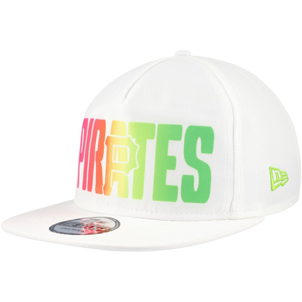 Pittsburgh Pirates New Era Spring Spectrum Golfer Snapback Hat - White - New Era on Sale