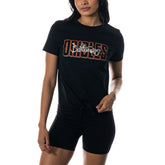 Baltimore Orioles The Wild Collective Women's Twist Front T-Shirt - Black - MLB on Sale