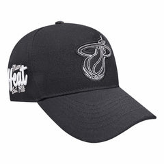 Miami Heat Pro Standard Paint the City Pinch Front Snapback Hat Black