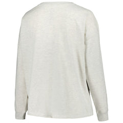 Houston Astros Profile Women's Plus Size French Terry Pullover Sweatshirt - Oatmeal - MLB Sale