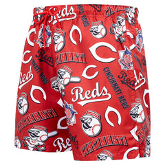 Cincinnati Reds Pro Standard Toss Logo Woven Shorts - Black - MLB Sale