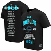 Miami Marlins Pro Standard Oversized City Tour T-Shirt - Black - MLB Lifestyle
