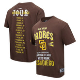 San Diego Padres Pro Standard Oversized City Tour T-Shirt - Brown - MLB on Sale