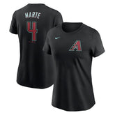 Ketel Marte Arizona Diamondbacks Nike Women's 2024 Fuse Name & Number T-Shirt - Black - Nike Sale