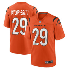 Nike Cam Taylor-Britt Cincinnati Bengals Alternate Game Jersey Orange