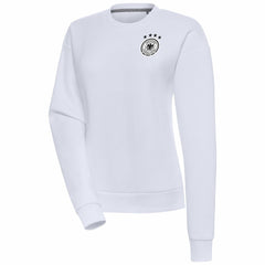 Germany National Team Women's Takeover Crewneck Pullover Sweatshirt White