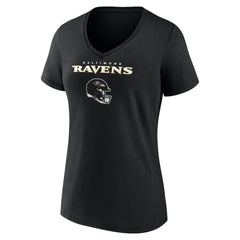 Mark Andrews Baltimore Ravens Women's Team Wordmark Player Name & Number V-Neck T-Shirt Black