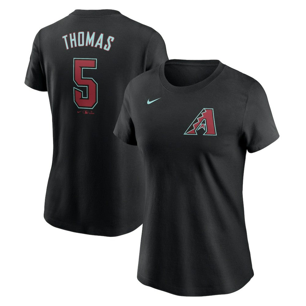 Alek Thomas Arizona Diamondbacks Nike Women's 2024 Fuse Name & Number T-Shirt - Black - Nike on Sale