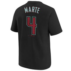 Ketel Marte Arizona Diamondbacks Nike Youth Name & Number T-Shirt - Black - Nike Discount