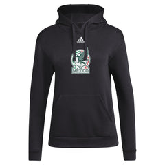 Mexico National Team Women's Crest Pullover Hoodie Black - Adidas