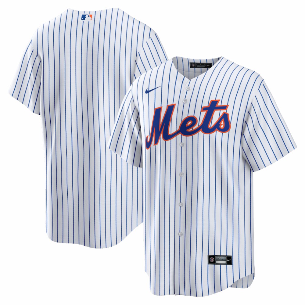 New York Mets Nike Home Big & Tall Replica Jersey - White - Nike Sale