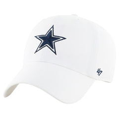 47 brand Dallas Cowboys '47 Clean Up Primary Adjustable Hat White