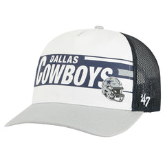47 brand Dallas Cowboys '47 Stack Line Hitch Trucker Adjustable Hat White/Gray