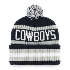 47 brand Dallas Cowboys '47 Bering Cuffed Knit Hat with Pom Navy
