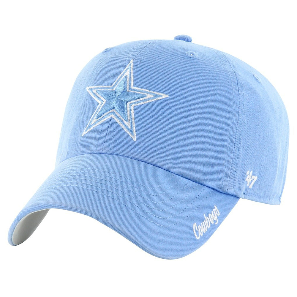 47 brand Dallas Cowboys '47 Women's Luminance Cheer Clean Up Adjustable Hat Blue