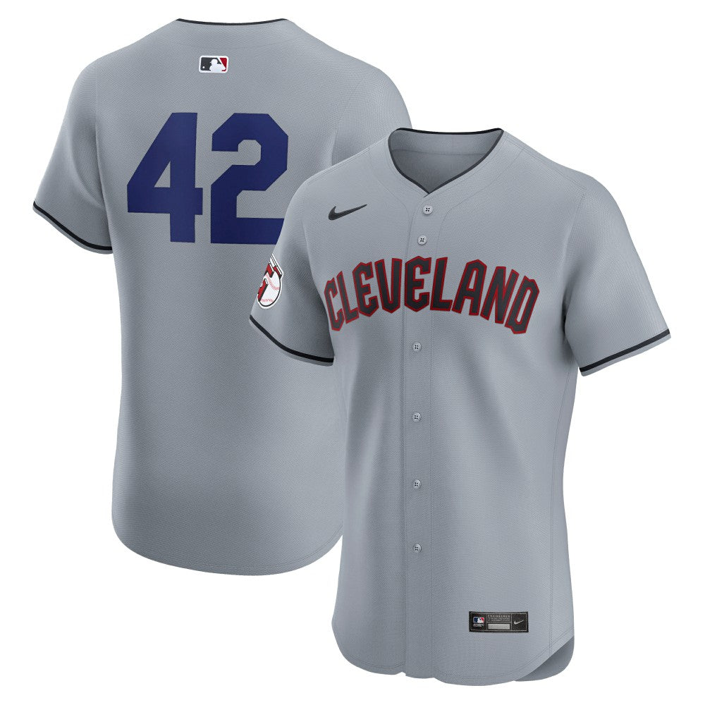 Cleveland Guardians Nike Road 2024 Jackie Robinson Day Elite Jersey - Gray - Nike Lifestyle