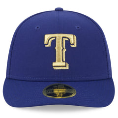 Texas Rangers New Era 2024 Gold Collection Low Profile 59FIFTY Fitted Hat - Royal - New Era on Sale