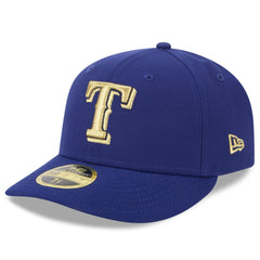 Texas Rangers New Era 2024 Gold Collection Low Profile 59FIFTY Fitted Hat - Royal - New Era on Sale