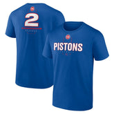 Cade Cunningham Detroit Pistons Behind The Back Name & Number T-Shirt Blue