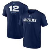 Ja Morant Memphis Grizzlies Behind The Back Name & Number T-Shirt Navy