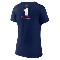 Zion Williamson New Orleans Pelicans Women's Behind The Back Name & Number V-Neck T-Shirt Navy