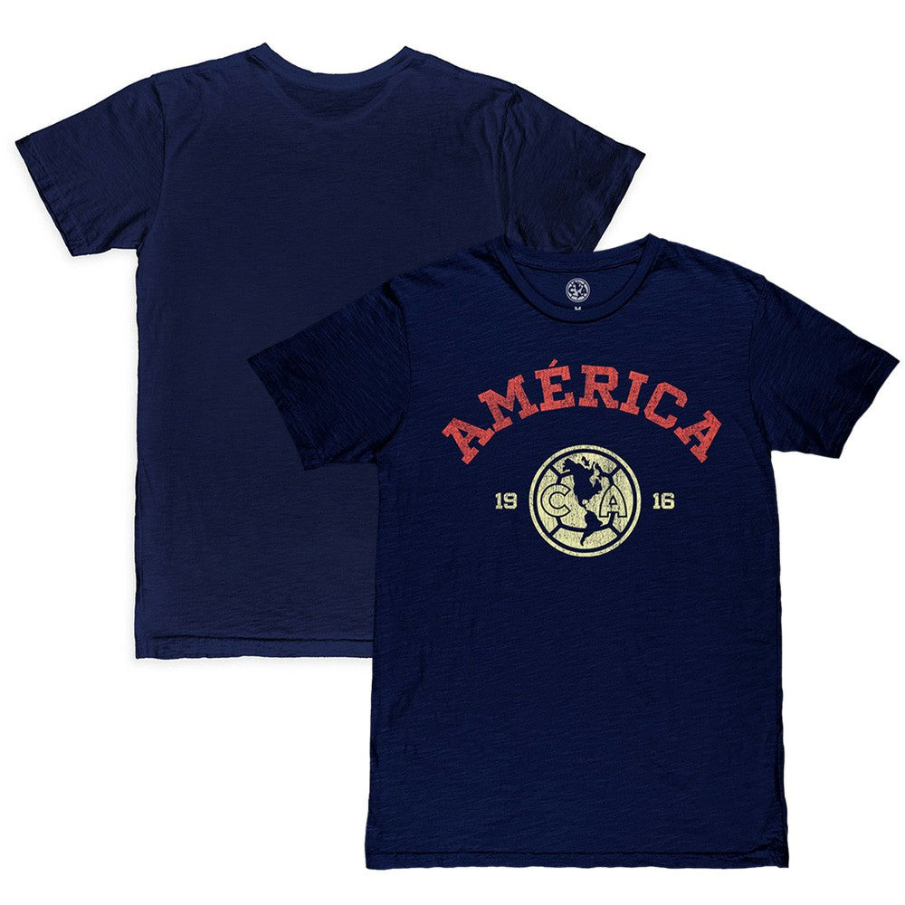 Club America 1863FC Established Slub T-Shirt Navy