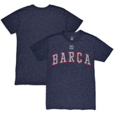 Barcelona 1863FC Wordmark Twisted Tri-Blend Slub T-Shirt Heather Navy