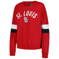 St. Louis Cardinals New Era Women's Game Day Crew Pullover Sweatshirt - Red - New Era on Sale