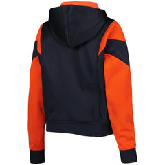 Houston Astros New Era Women's Color Block Fleece Quarter-Zip Hoodie - Navy - New Era Sale