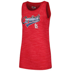 St. Louis Cardinals New Era Women's Space-Dye Active Tank Top - Red - New Era Online