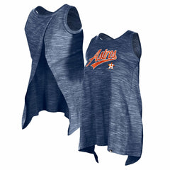 Houston Astros New Era Women's Space-Dye Active Tank Top - Navy - New Era Sale