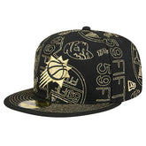 Phoenix Suns 59FIFTY Day Allover Print Stencil Fitted Hat Black | New Era outlet