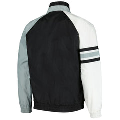 Chicago White Sox Starter Elite Raglan Half-Zip Jacket - Black/White - MLB on Sale