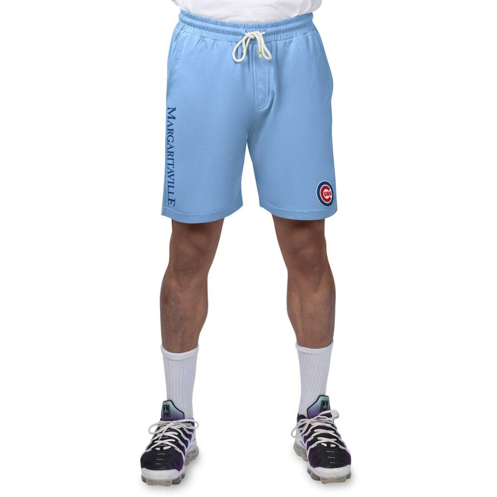 Chicago Cubs Margaritaville Peached French Terry Shorts - Light Blue - MLB Sale