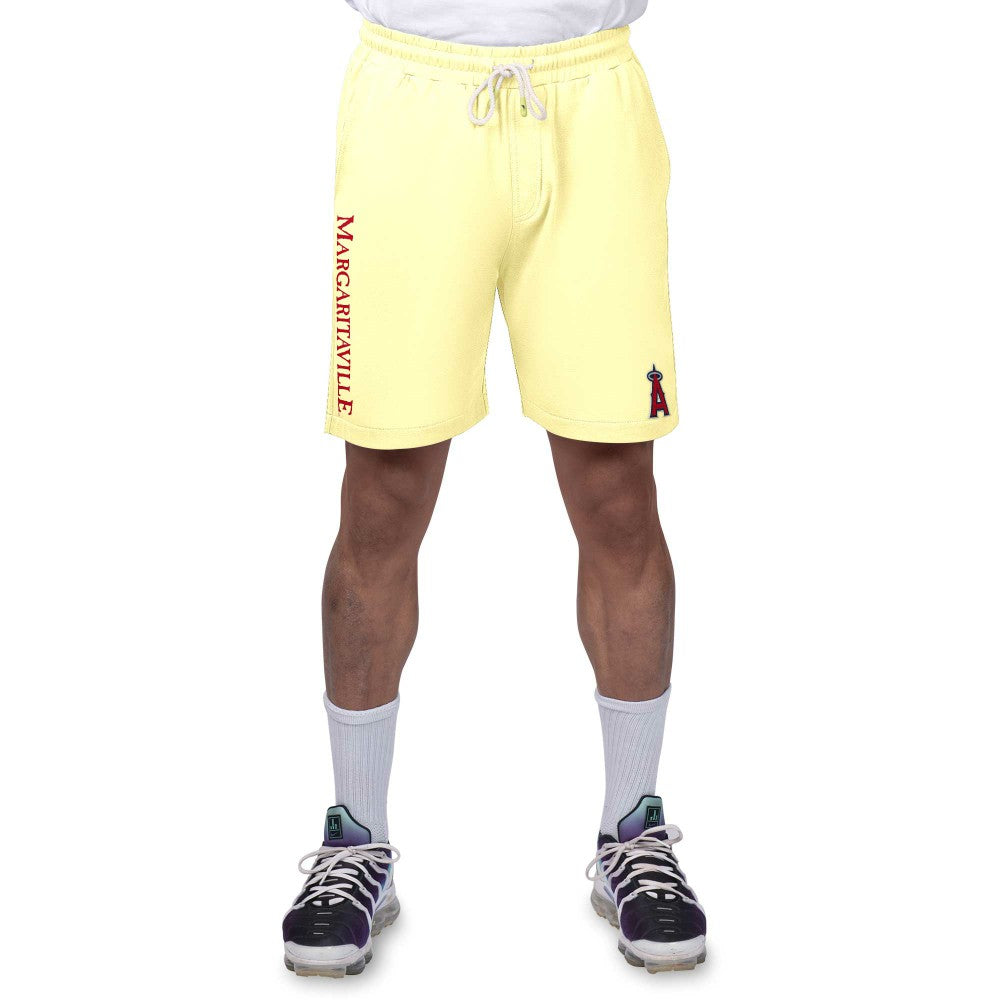 Los Angeles Angels Margaritaville Peached French Terry Shorts - Yellow - MLB on Sale