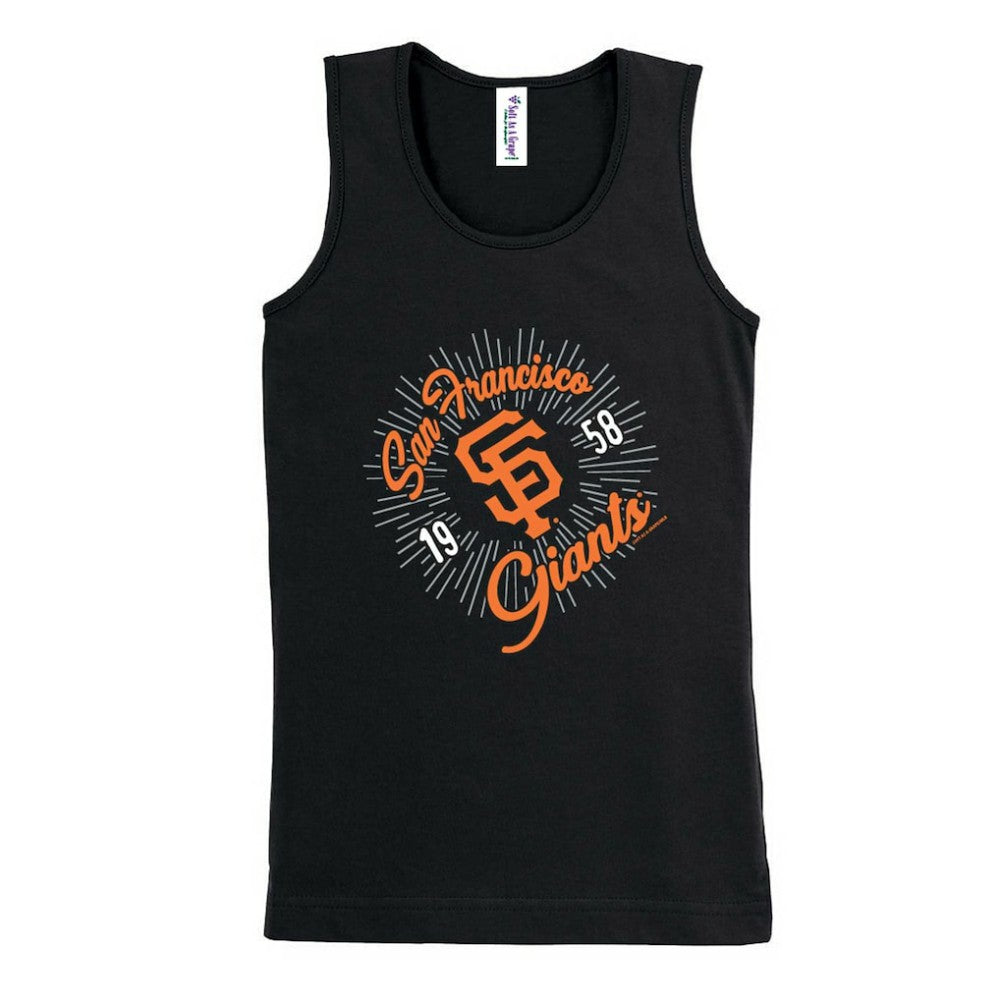 San Francisco Giants Soft as a Grape Girls Youth Tank Top - Black - MLB Discount