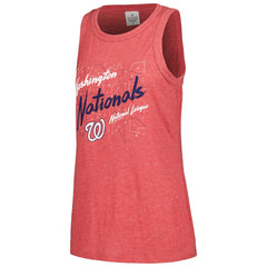 Washington Nationals Soft as a Grape Women's Gauze High Neck Tank Top - Red - MLB Discount