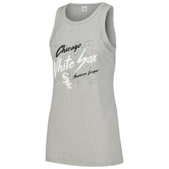 Chicago White Sox Soft as a Grape Women's Gauze High Neck Tank Top - Gray - MLB Discount